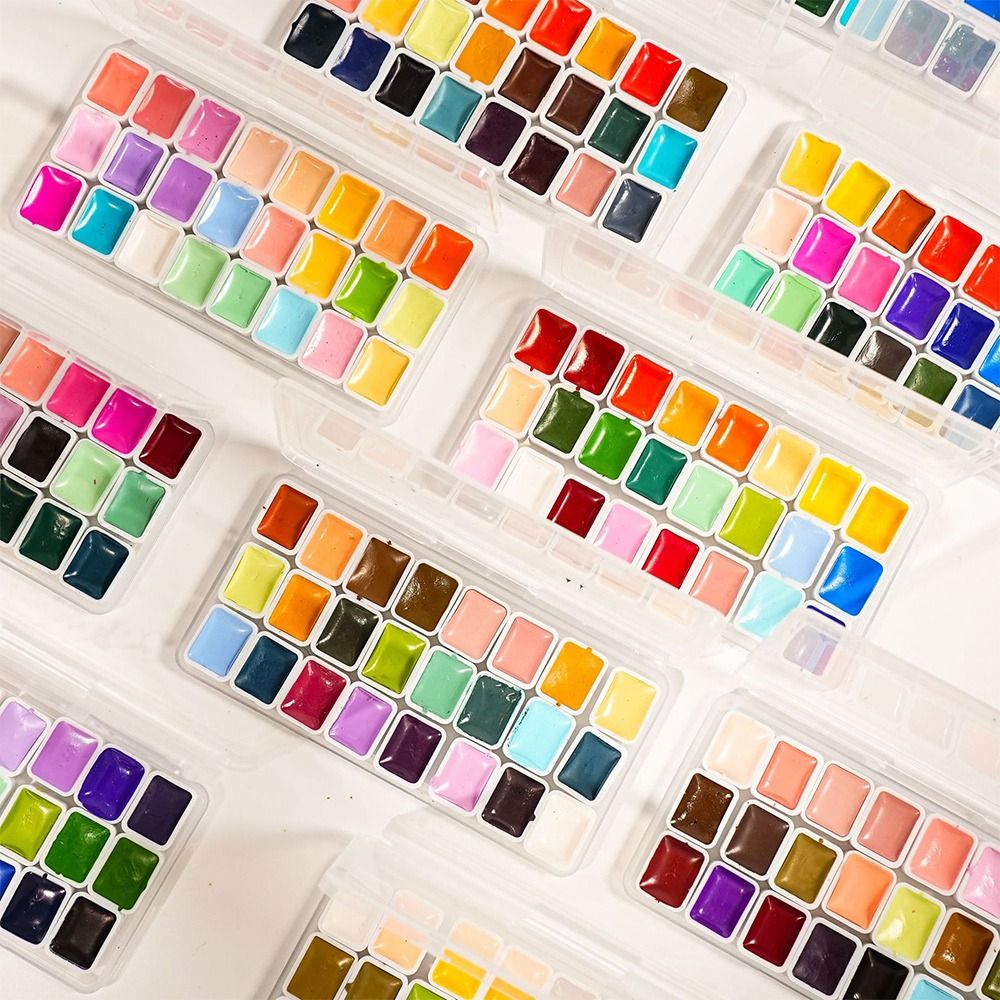 Juego de pinturas de acuarelas - Watercolor Paint Set Solid Pigment reseña y precio