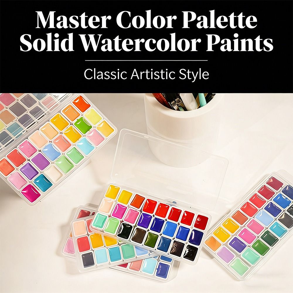 Juego de pinturas de acuarelas - Watercolor Paint Set Solid Pigment reseña y precio