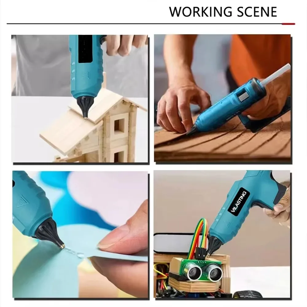 Pistola de pegamento termofusi - Hot Melt Glue Gun Cordless reseña y precio