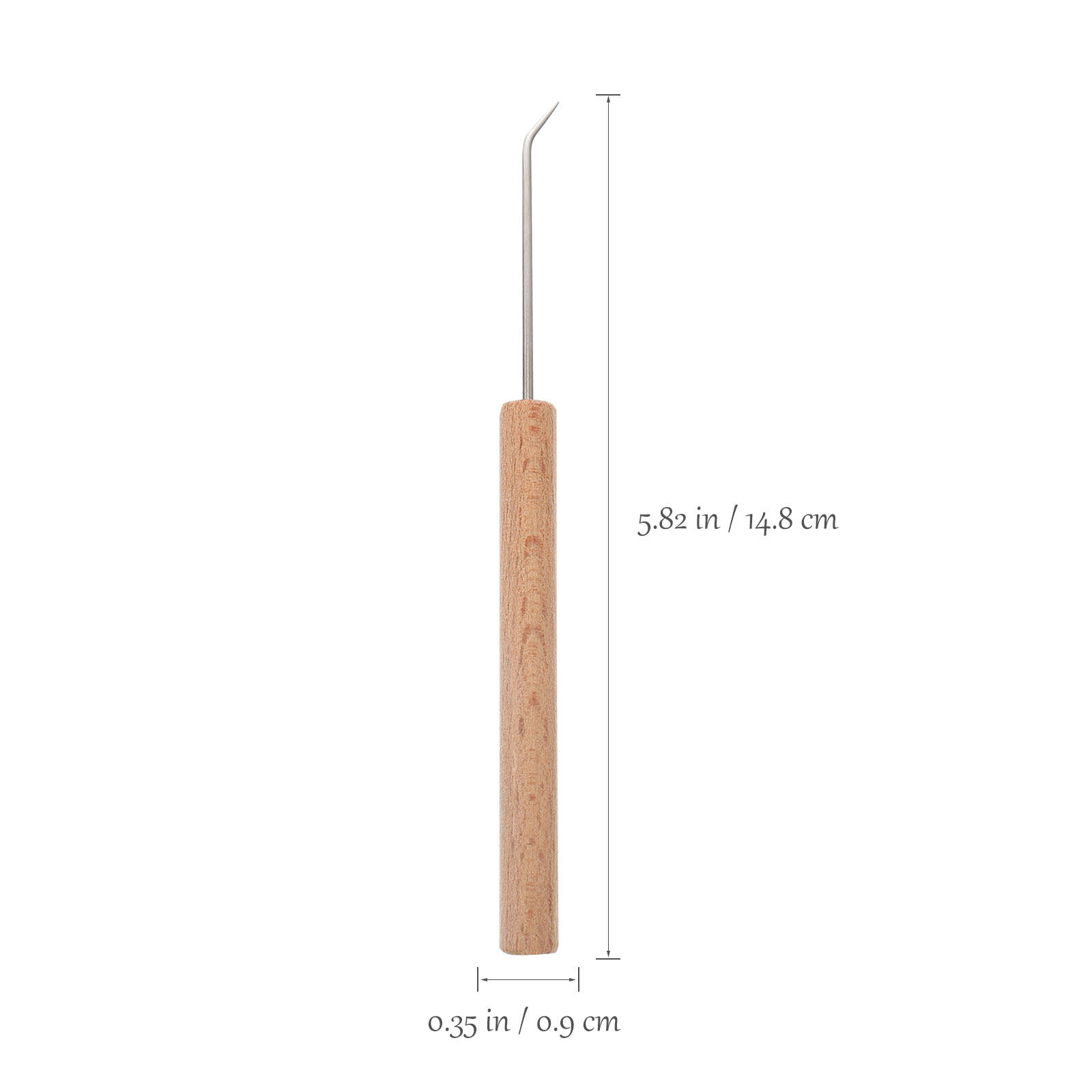 1 unidad de agujas de ganchill - Wooden Crochet Hooks Ergonomic Handle reseña y precio
