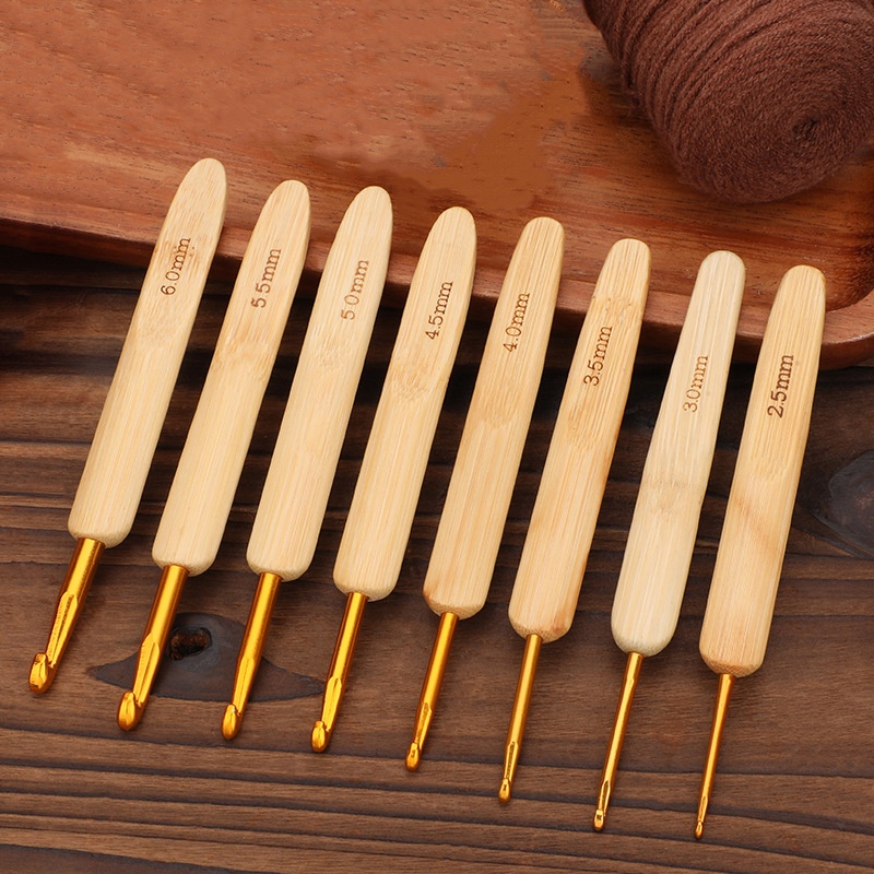 Ganchos de ganchillo con mango - Wooden Crochet Hooks Ergonomic Handle reseña y precio