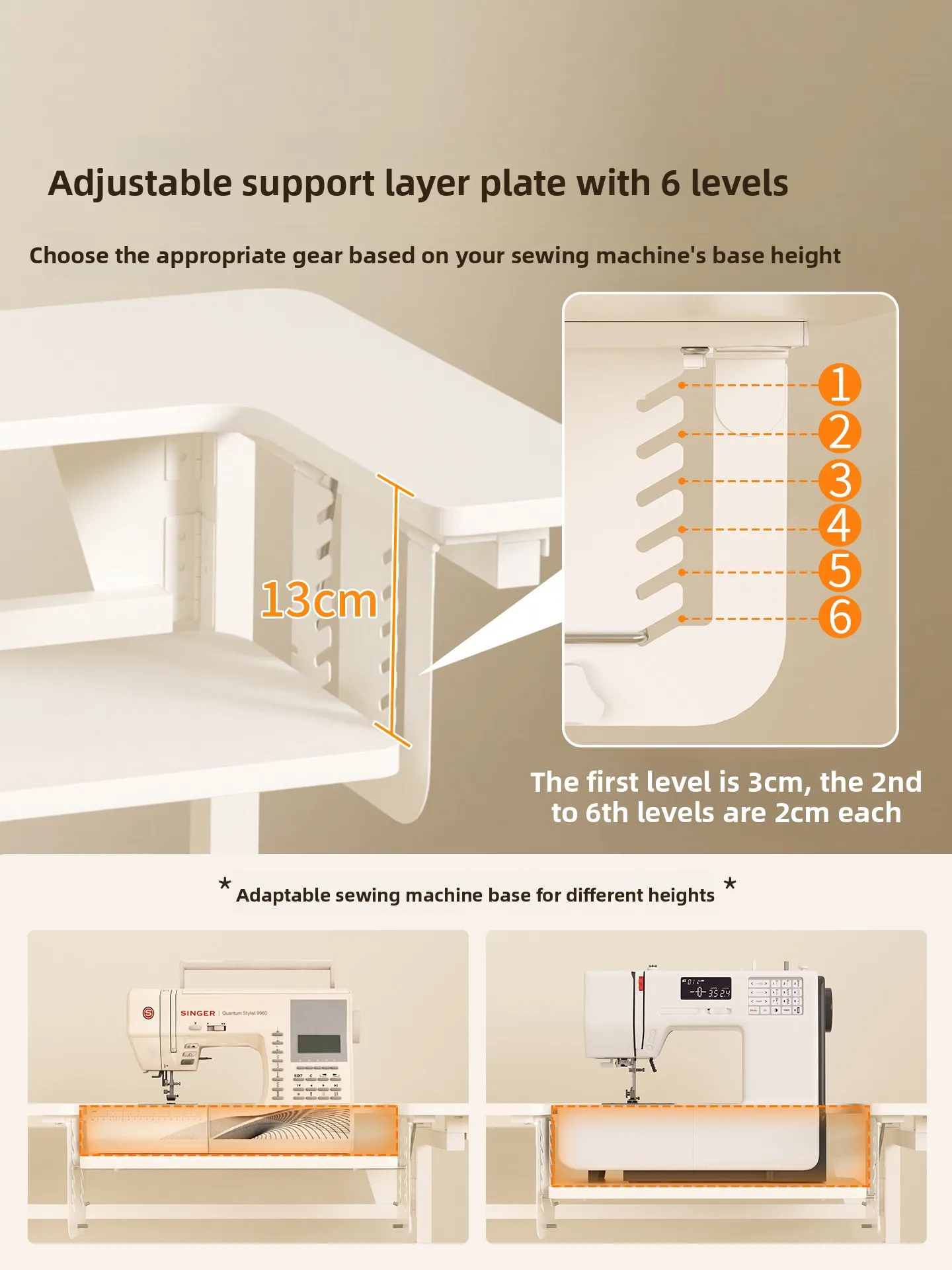Mesa de costura ajustable para - Sewing reseña y precio