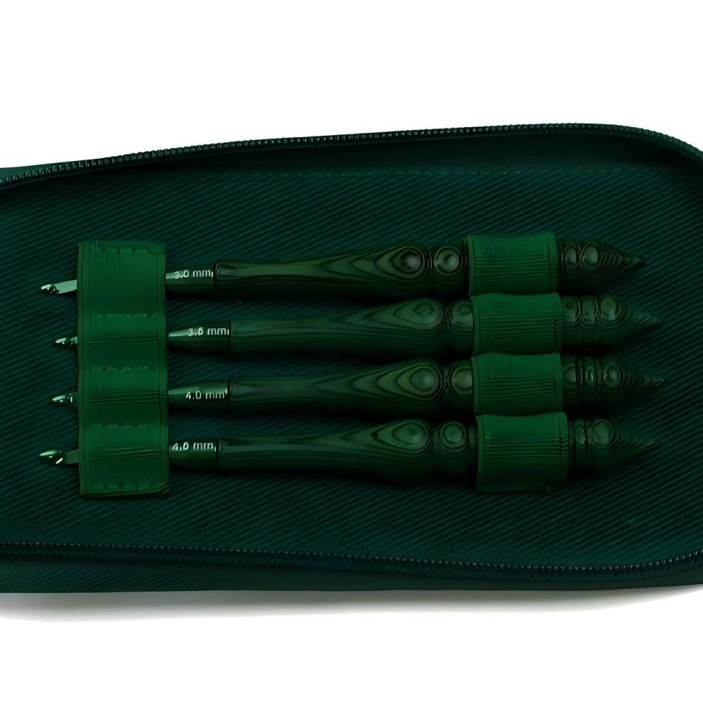 Juego de agujas de ganchillo c - Wooden Crochet Hooks Ergonomic Handle reseña y precio