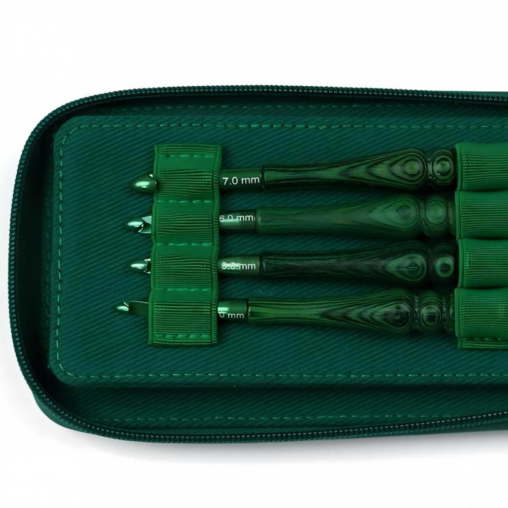 Juego de agujas de ganchillo c - Wooden Crochet Hooks Ergonomic Handle reseña y precio
