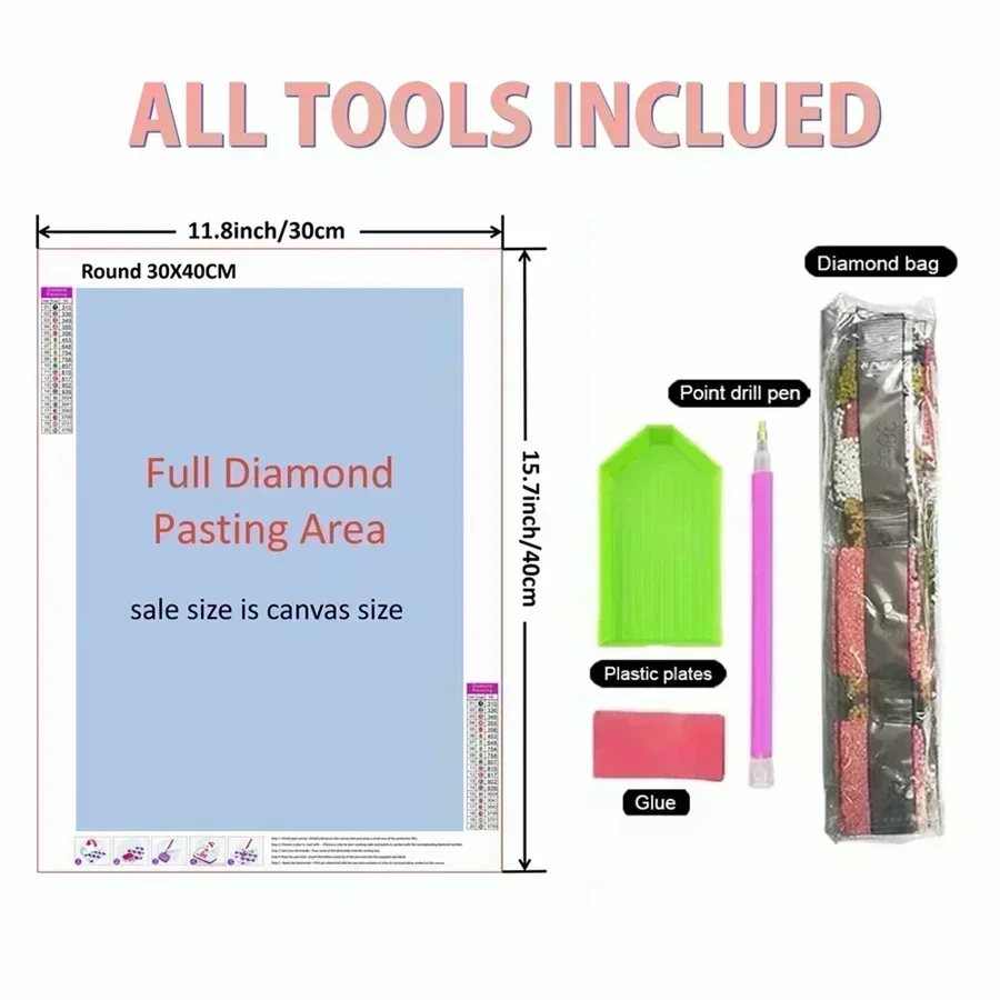Kits de pintura de diamantes d - 5D Diamond Painting Kit Full Drill reseña y precio