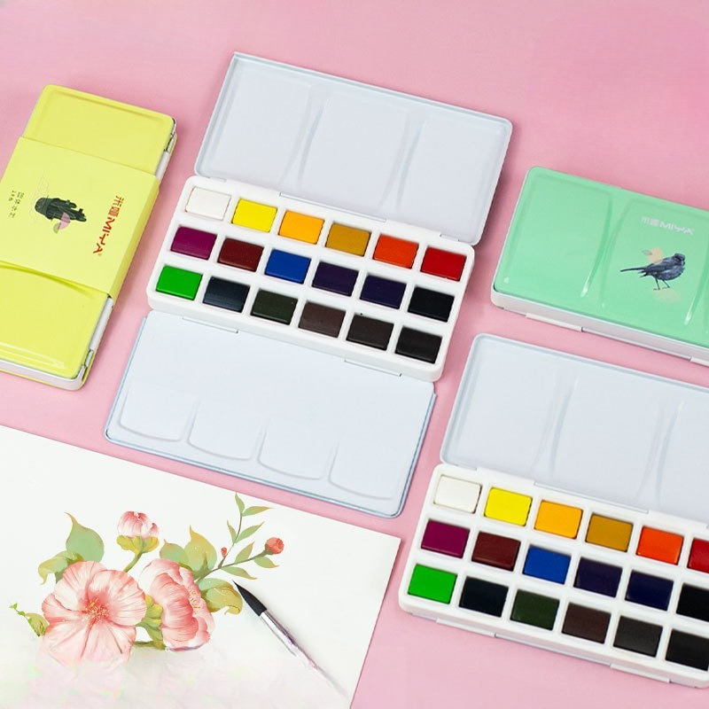 Set de Pintura de Acuarela Sól - Watercolor Paint Set Solid Pigment reseña y precio