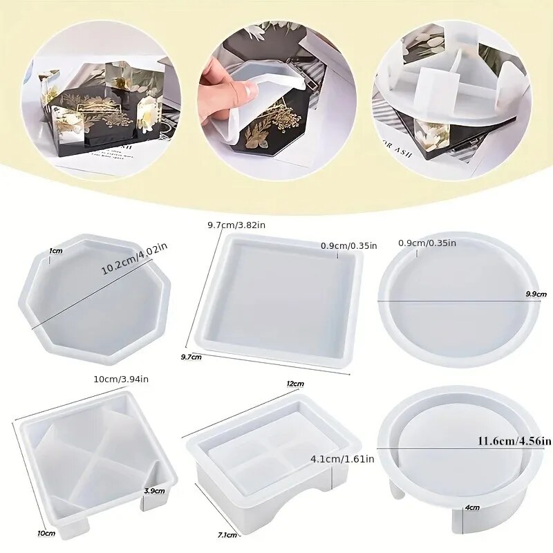 El juego de moldes de resina p - Silicone Epoxy Resin Molds Set reseña y precio
