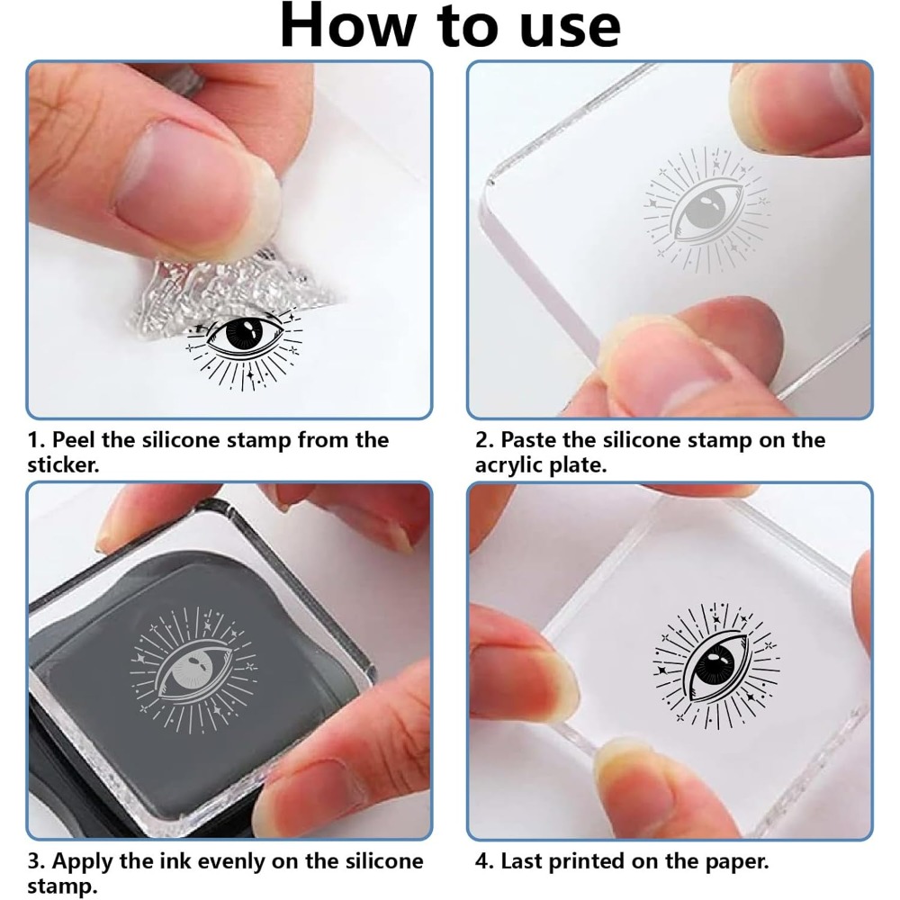 Sellos de goma transparentes d - Clear Silicone Stamps For Card Making reseña y precio
