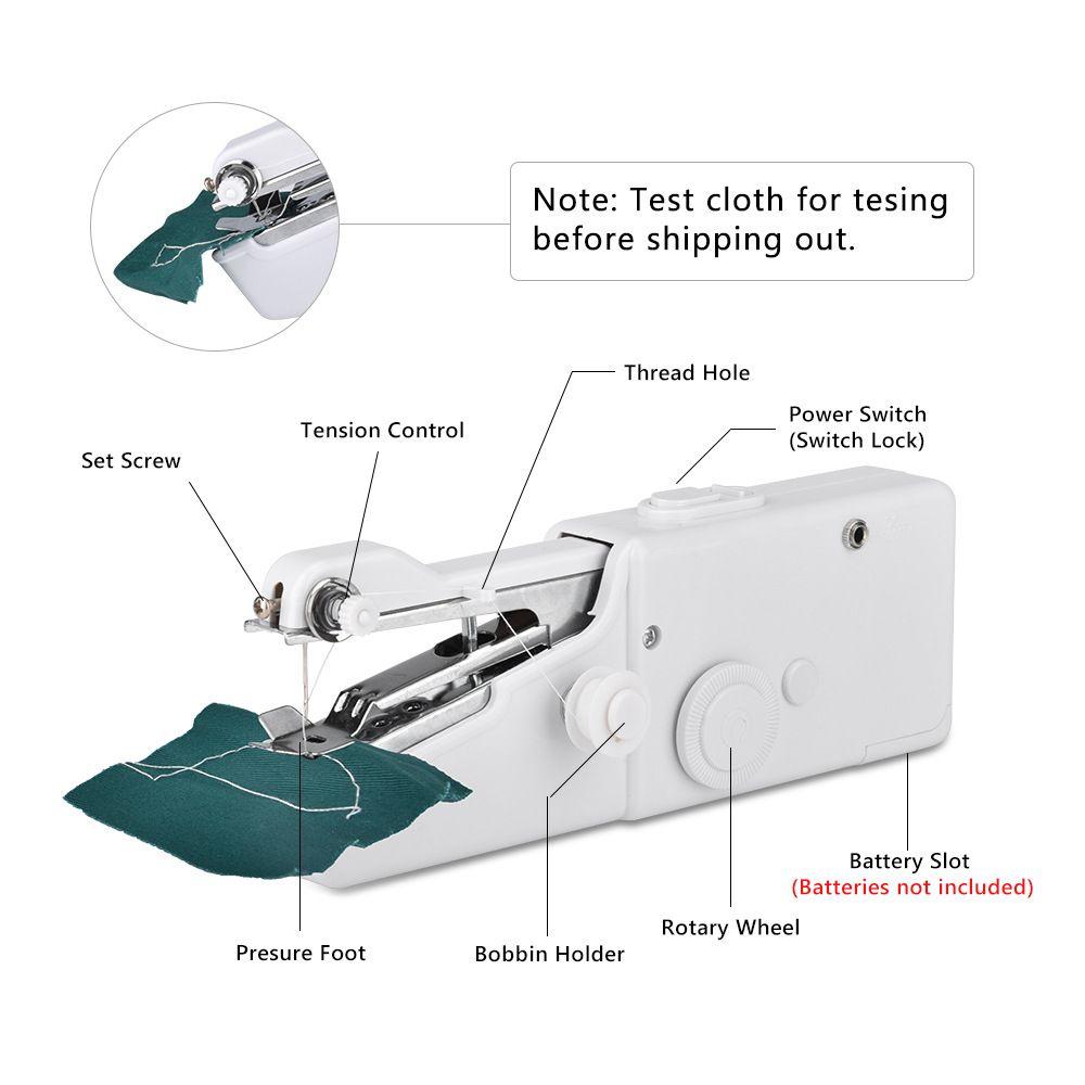 Mini máquina de coser portátil - Mini Electric Sewing Machine Handheld reseña y precio